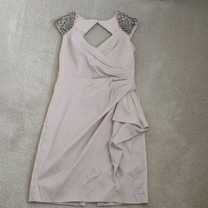 Maggy london beige dress
